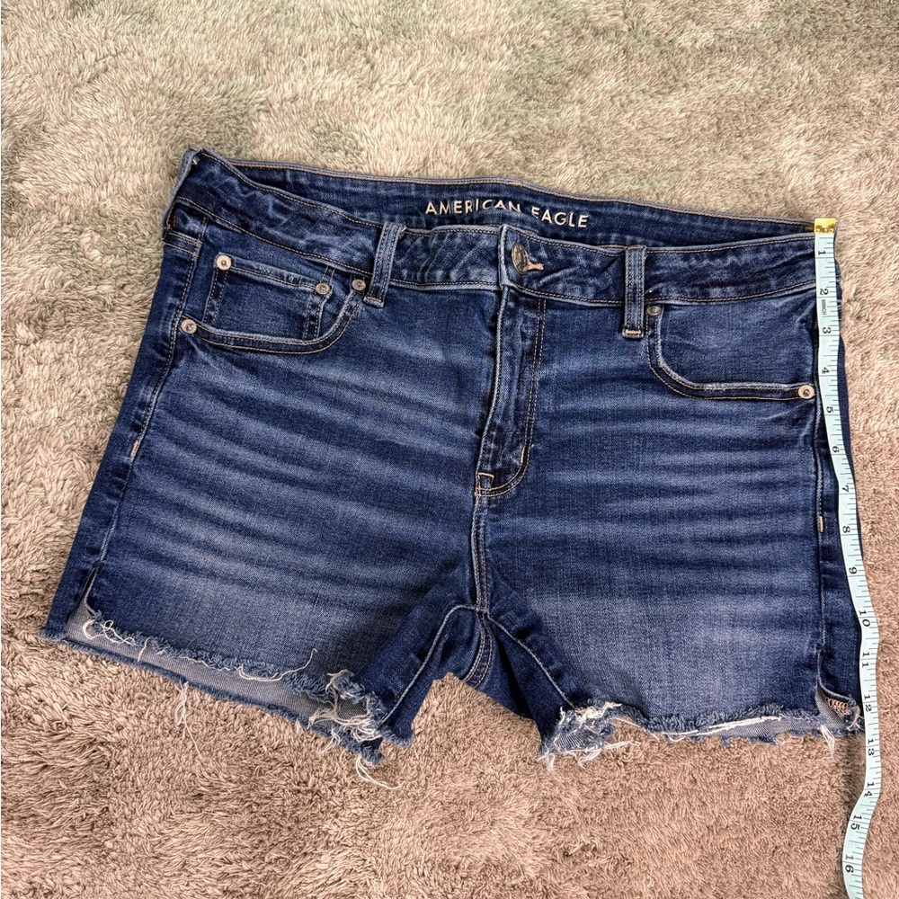 American Eagle Outfitters Dark Blue Jean Shorts Size 14